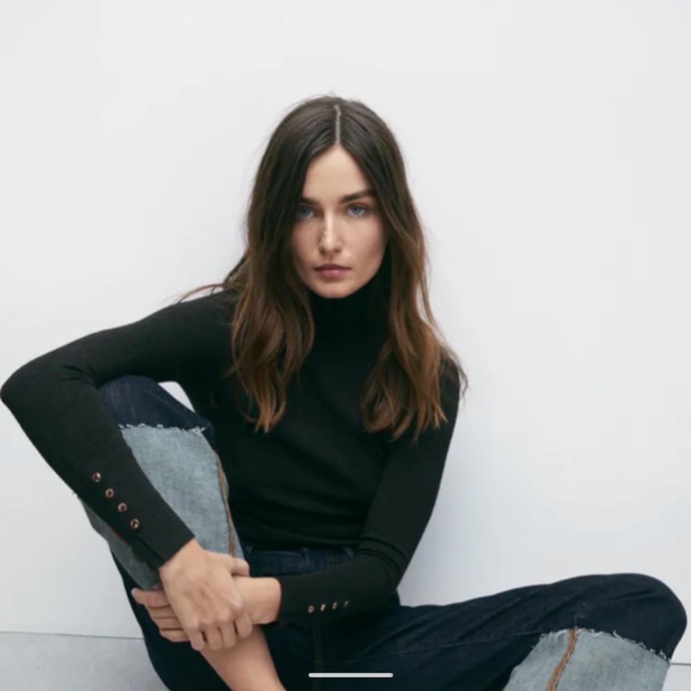 Zara dark green turtleneck